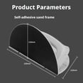 thumbnail image 3 of Pessrrtewg Multifunctional Semi-Circular Angle Sanding Sandpaper Tool,Self-adhesive Handheld Micro Detail Sander Kit,DIY Polishing Grinding for Wall, Corner for Wood,Metal,Corner, 3 of 8
