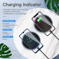 thumbnail image 3 of 15W Max Wireless Charger with USB-C, Ultra Thin Thermal Resin Fast Charging Pad, Fast Charging Compatible for iPhone 11 X Xs Xr 8 Series, Samsung Galaxy Series & etc (No AC Adapter) (Black Mirror), 3 of 9