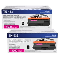 TN433 Toner Cartridge Magenta (2-Pack) - TN-433 Toner Cartridge Compatible for Brother HL-L8260CDW L8360CDW MFC-L8900CDW L9570CDW Printer