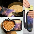 thumbnail image 5 of Yayeee Oven Mitts and Pot Holder Set of 2 Heat Resistant Kitchen Gloves Baking Hot Pad, Beautiful Mountain, 5 of 5