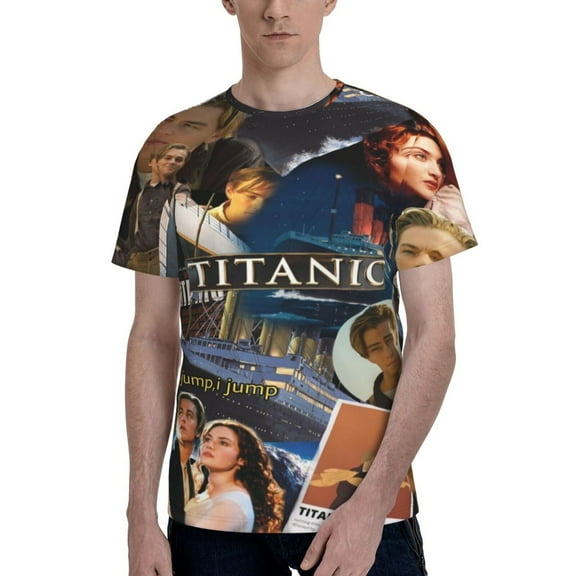 Unisex Adult Titanic TShirt Graphic Tee Shirts Short Sleeve Summer Tops For Men Womens