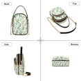 thumbnail image 3 of FORMRS Crossbody Bag for Women Quilted Travel Shoulder Cell Phone Purse with Chain Strap Handbag, Green Leafy Pattern, 3 of 7