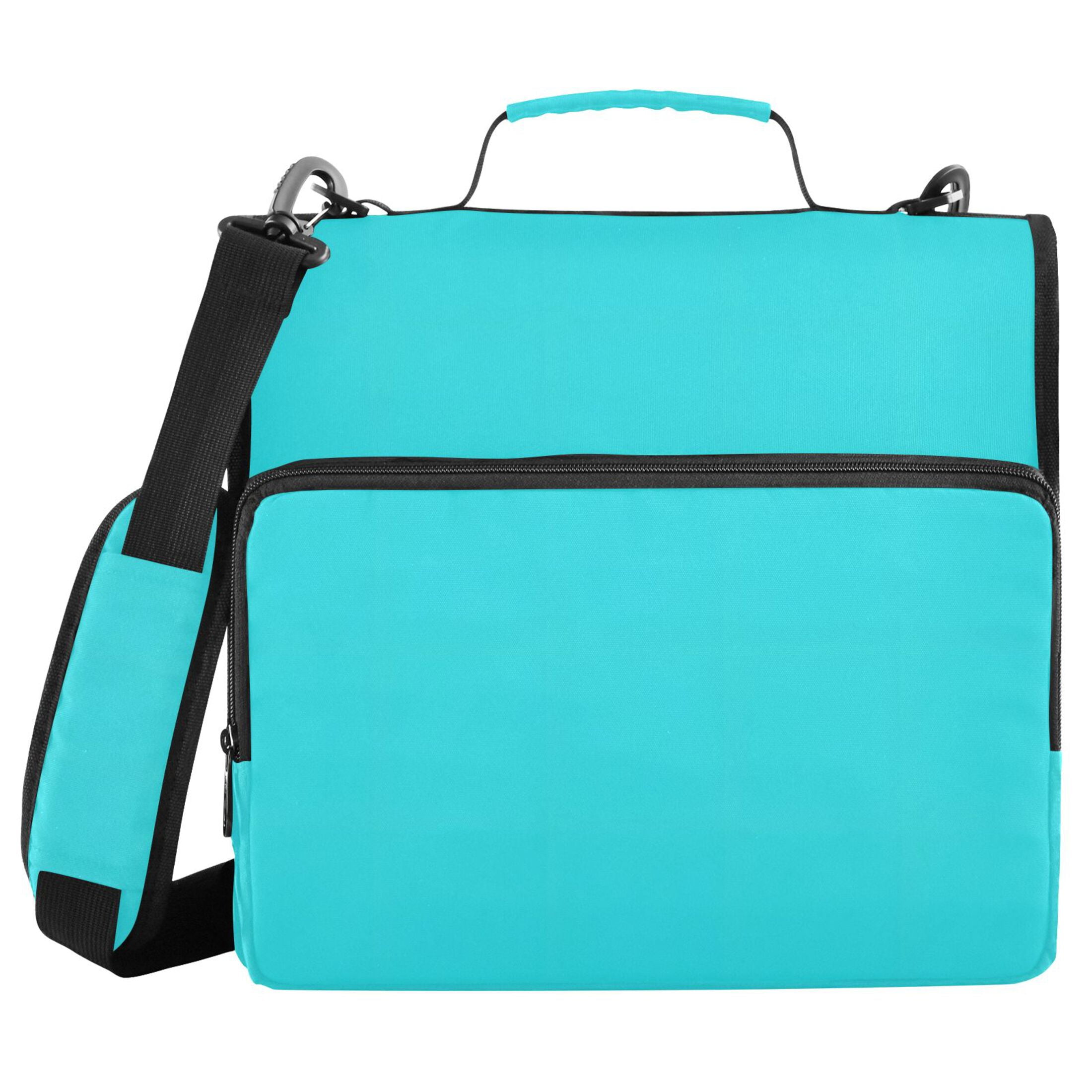 ALAZA Zipper Binder Turquoise 3 Ring Trapper Keeper File Folder Organizer Bag