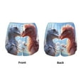 thumbnail image 5 of Lsque Red And White Bird Couple Printed Women's Running Shorts with Liner Pockets,Elastic Quick Dry Workout Athletic Gym Yoga Shorts,Womens High Waist Shorts-Large, 5 of 9