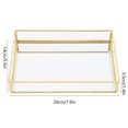 thumbnail image 3 of Vintage Metal Glass Storage Box Gold Tray Jewelry Cosmetics Display Boxes Makeup Cases, 3 of 6