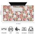 thumbnail image 5 of Long Mouse Pads for Desk,Cute Cartoon Rose with Dog Bulldog Desk Mats on Top Of Desks, Desk Mouse Pad Extra Large with 3mm Non-Slip Base and Stitched Edge for Gaming,Office,Work,Home 47.3"x23.6", 5 of 6