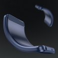 thumbnail image 2 of PANDACO Navy Brushed Metal Case for iPhone 16e, 2 of 5