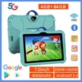 thumbnail image 2 of Nueva tableta para niños de 7 pulgadas, versión global, 5G, WiFi, Octa Core, 4 GB de RAM, 64 GB de ROM, cámaras duales BOW, tabletas de regalo para niños, Android 13, 2 of 5