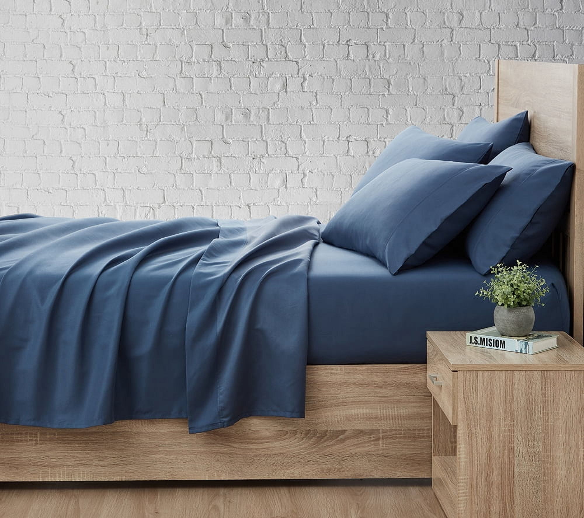 Serta So Soft 4-Piece Navy Sheet Set, King