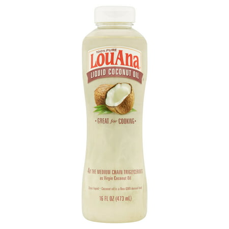 LouAna 100% Pure Liquid Coconut Oil, 16 fl oz