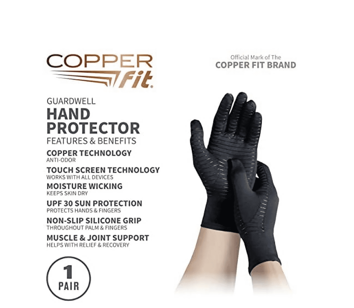 Copper Fit Guardwell Hand Protection Anti-microbial Gloves