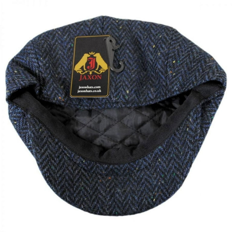 Cambridge Herringbone Wool Newsboy Cap XXL Navy Blue Walmart
