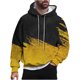 thumbnail image 2 of Sudadera con capucha para hombre, estilo casual, con cuello redondo, estampado, manga larga, blusa de poliéster, 2 of 6