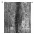 thumbnail image 2 of Gray Semi Sheer Curtains Drapes for Living Room, Bedroom, French Doors Window 54 Inches Long, Retro Oil Painting Modern Abstract Art Aesthetics Rod Pocket Chiffon Curtain Drapery Voile Drape Panel, 2 of 6