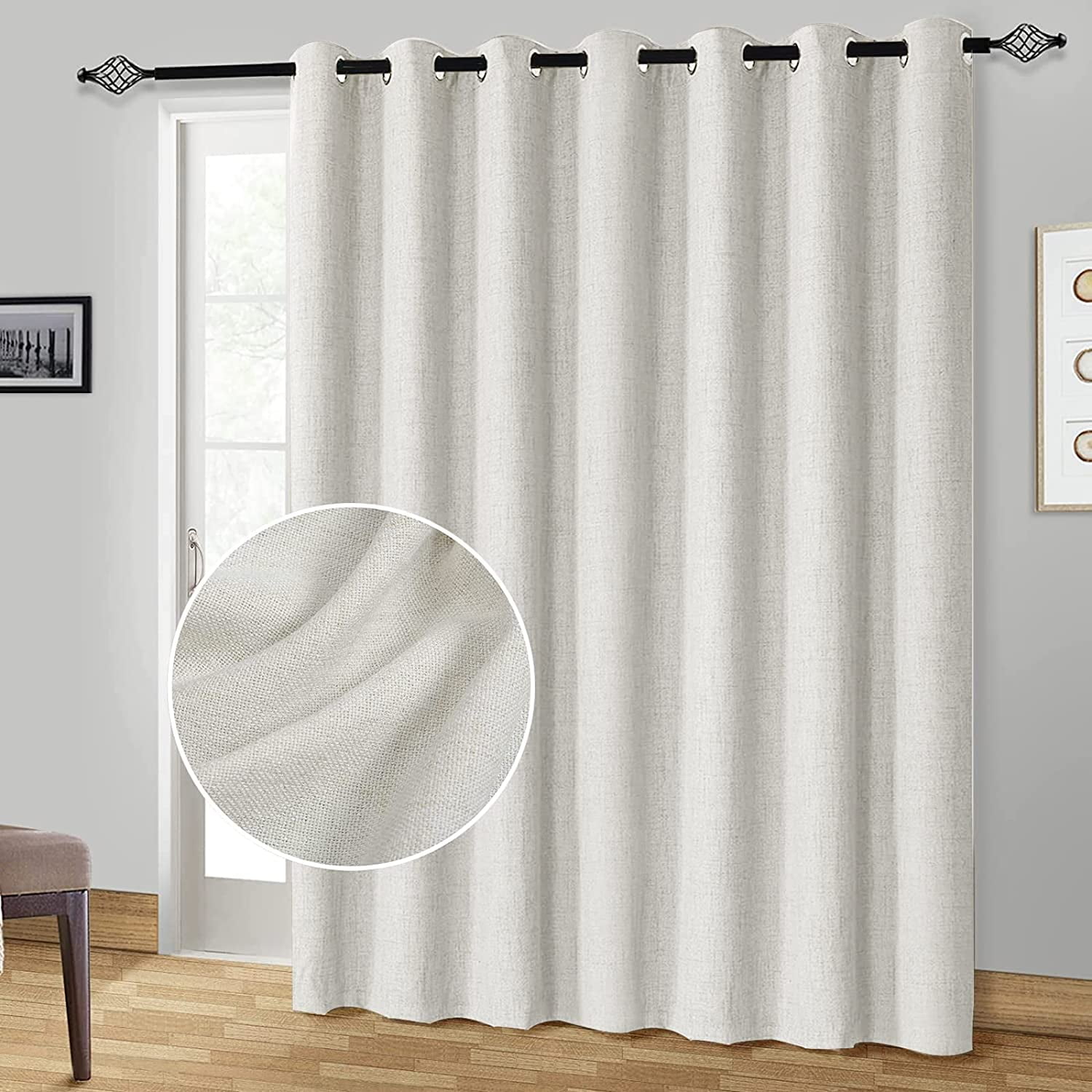 UMMH Blackout Curtains Extra Wide Blackout Curtains 100 Inch Patio Door