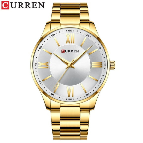 CURREN Creative Quartz Business Watch Clock for Men reloj hombre New Fashion Stainless Steel Top Luxury Quartz Wristwatches