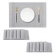 thumbnail image 1 of Set de 12 Individuales Lunar Grey de Leetaltree - Individuales Resistentes al Calor y Antideslizantes para Mesa de Comedor, Lavables y Duraderos de PVC Vinílico Tejido (Lunar Grey, 12), 1 of 9