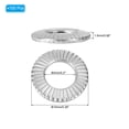 thumbnail image 2 of Rondelles Plates en Acier Inoxydable 304 M5x10mm Belleville Ressort Disque Rondelle Joint Métrique Conique 100 Pack, 2 of 7