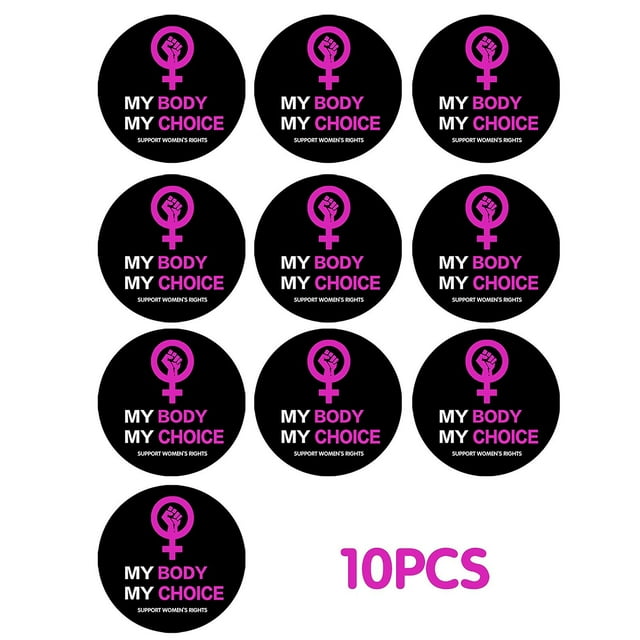 Mon Corps Mon Choix Droits des Femmes Autocollants Féministes Utérus pro Choix Autocollants 10 Pcs