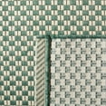 thumbnail image 5 of SAFAVIEH Courtyard Flint Checkered Indoor/Outdoor Area Rug, Dark Green/Beige, 9' x 12', 5 of 7