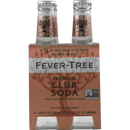 Brands of Britain Fever Tree Club Soda, 4 ea
