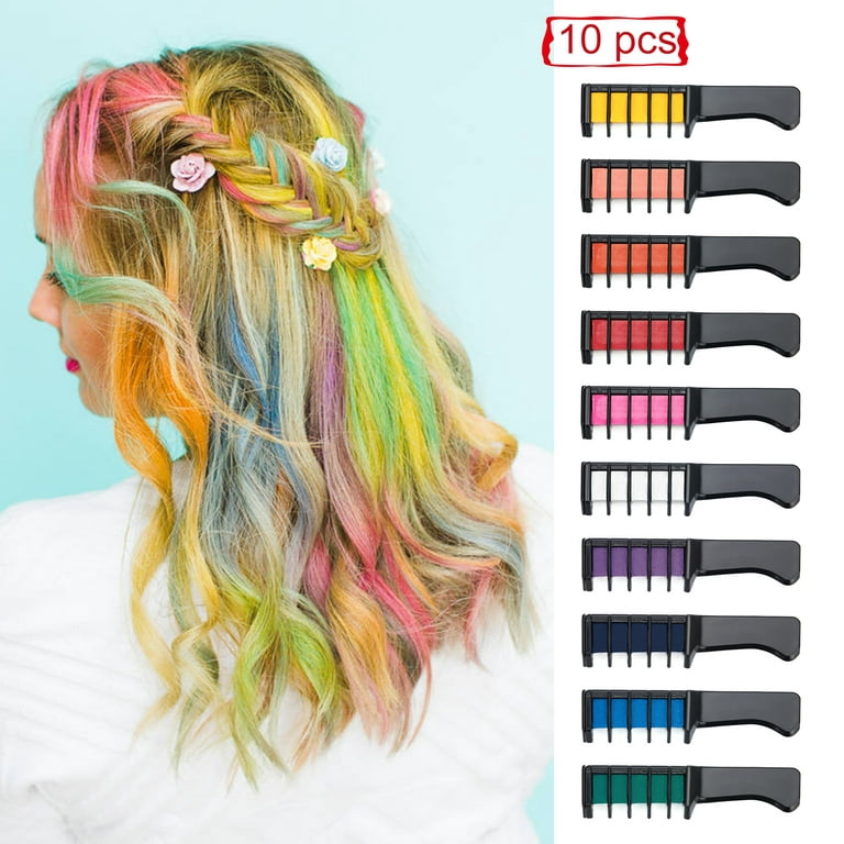 MSDADA Hair Chalk for Girls-12 Color Temporary Washable Hair Dye