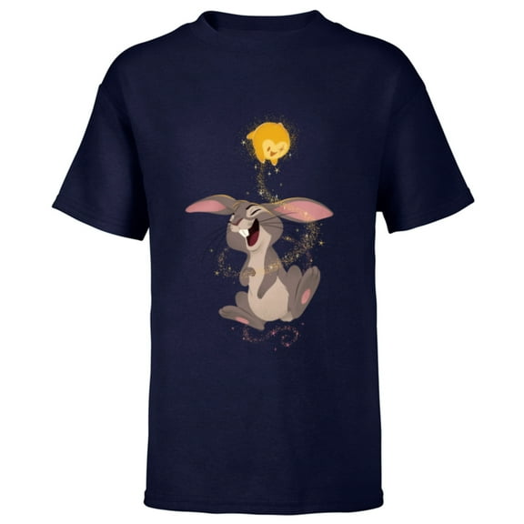 Disney Wish Star and Bunny Magic Happens - Short Sleeve T-Shirt for Kids - Customized-Navy