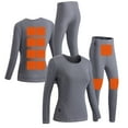 thumbnail image 4 of JIKNTTR Womens Heated Thermal Underwear Set Usb Charge 11 Zone Intelligent Heated Cold Winter Thermal Underwear Heating Underwear Slim Thermal Underwear for Women, 4 of 7