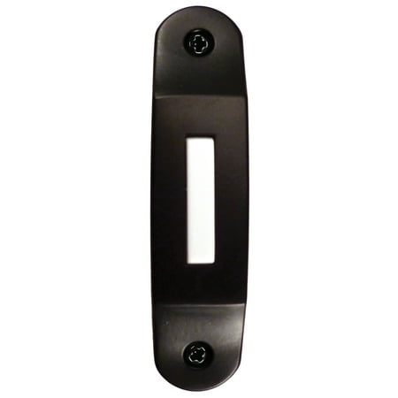 NICOR Lighting Lighted Designer Door Bell Button for Prime Chime, Black (DBBK)