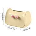 thumbnail image 3 of Tissue Box Dispenser | Bow Tie & Handbag Design | Durable Plastic | Wide Opening for Easy Access | Home, Office Decor Storage | 8.3x4.9x4.9 in | Pink Green Yellow | 1 Pack, 3 of 6