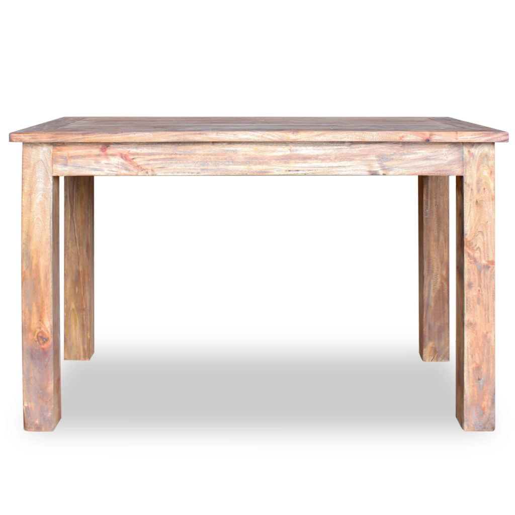 Kepooman Modern Rustic Solid Reclaimed Wood Rectangle Dining Table, 47.2" x 23.6" x 30.3", Brown Kepooman Modern Rustic Solid Reclaimed Wood Rectangle Dining Table, 47.2" x 23.6" x 30.3", Brown