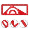 thumbnail image 3 of Ruler Set Drawing Measurement Geometry Triangle Straightedge Protractor, 3 of 8