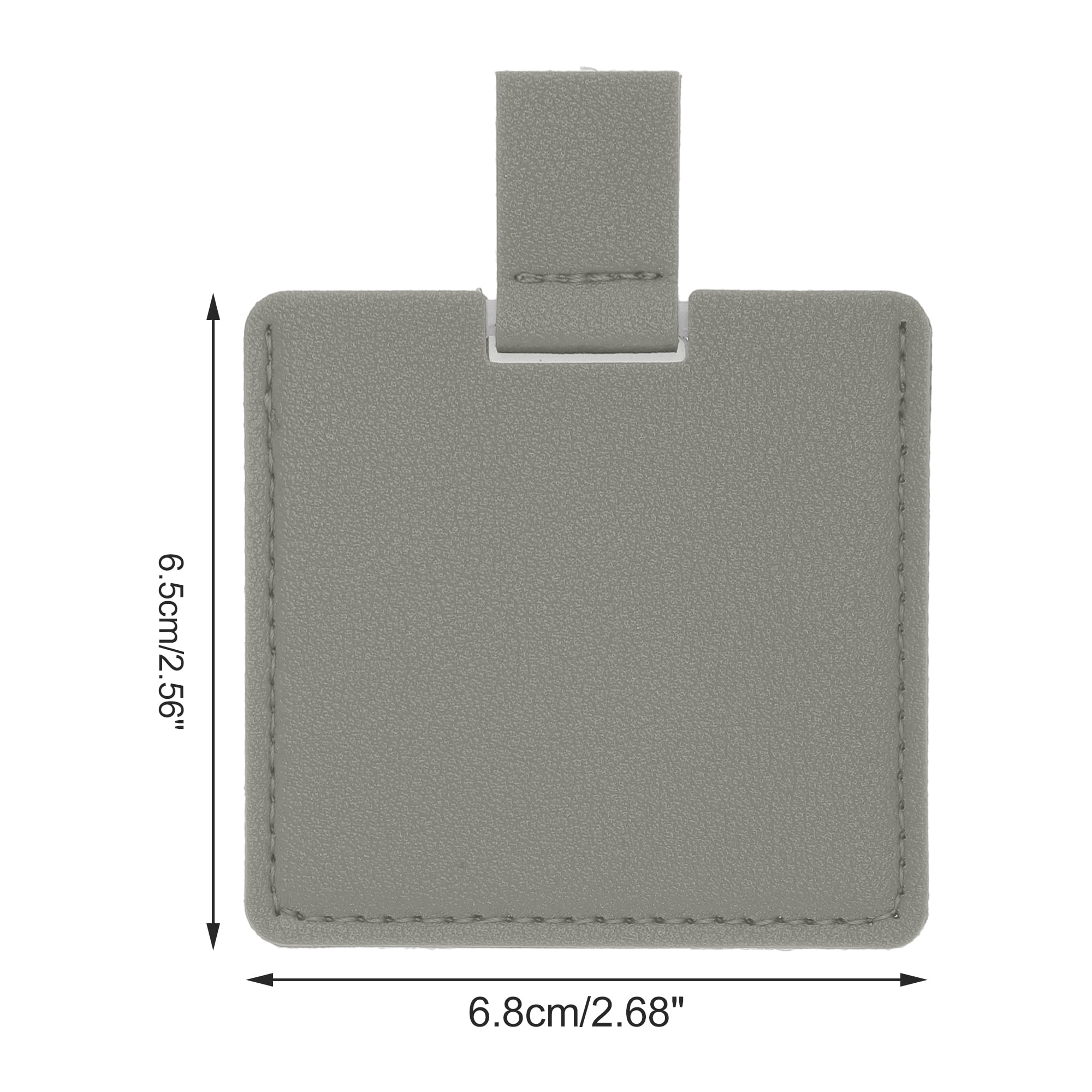 Unique Bargains 1 Pc Square Shape Makeup Mirror Light Gray