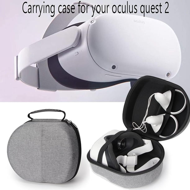 Funda protectora rígida, bolsa de almacenamiento, estuche de transporte a prueba de golpes de EVA, compatible con auriculares Oculus Quest 2 VR