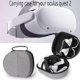 thumbnail image 1 of Funda protectora rígida, bolsa de almacenamiento, estuche de transporte a prueba de golpes de EVA, compatible con auriculares Oculus Quest 2 VR, 1 of 11