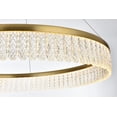 thumbnail image 2 of Elegant Lighting Rune 1-Light Metal Adjustable LED Chandelier in Chrome, 2 of 7