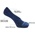 thumbnail image 4 of ZeroSock Mens Bamboo Super Low Invisible Socks With Mesh Ventilation with Anti-Slip Gel Heel Grip (4 Pairs Per Box) (Men's Size 10.5-12, Navy Blue), 4 of 9