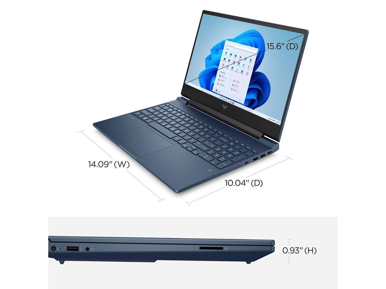 HP Victus Gaming Laptop, 15.6" FHD Display, Intel Core i5-13420H, NVIDIA GeForce RTX 3050 Graphics, 16GB RAM, 1TB SSD, Wi-Fi 6, Bluetooth, Backlit Keyboard, Windows 11 Home, Blue