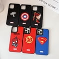 thumbnail image 3 of Marvel Superheroes Capitán América Iron Man Spiderman Thor DC Superman Casetify Funda Para Teléfono Para iPhone 14 13 12 11 Pro Max Plus 7 8 SE XR, 3 of 4