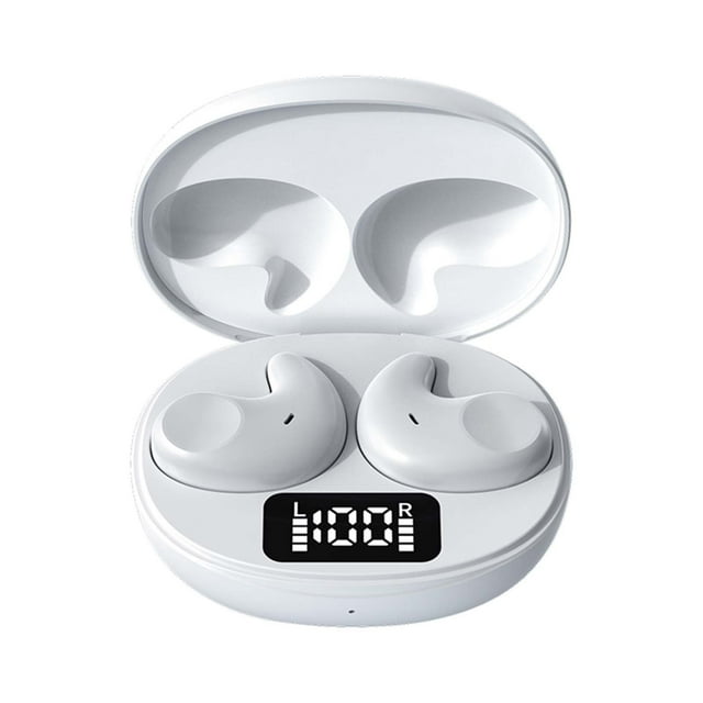 Wireless Earbuds - 10mm Speakers. Large Screen Power Display, 30mAh Headphone Battery, 200mAh Storage Battery. Long Standby, Fast Charging