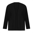 thumbnail image 2 of CHGBMOK Women's Cardigans 3/4 Sleeve Solid Color Knitted Buttonless Cardigan Shawl, 2 of 5