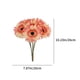 thumbnail image 3 of Set de flores de seda de crisantemo artificial 6 piezas | Ramos decorativos realistas de 10,23 pulgadas | Blanco Naranja Azul Vino Verde Rosa Amarillo | Centro de mesa para bodas en la cocina en, 3 of 6
