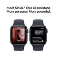 thumbnail image 5 of Apple Watch SE 3 [GPS 40mm] Smartwatch with Midnight Aluminum Case with Navy Blue Sport Band - S/M, 5 of 10