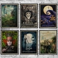 thumbnail image 2 of Póster de película de Tim Burton, Johnny Depp, pintura en lienzo para decoración de dormitorio, 2 of 4
