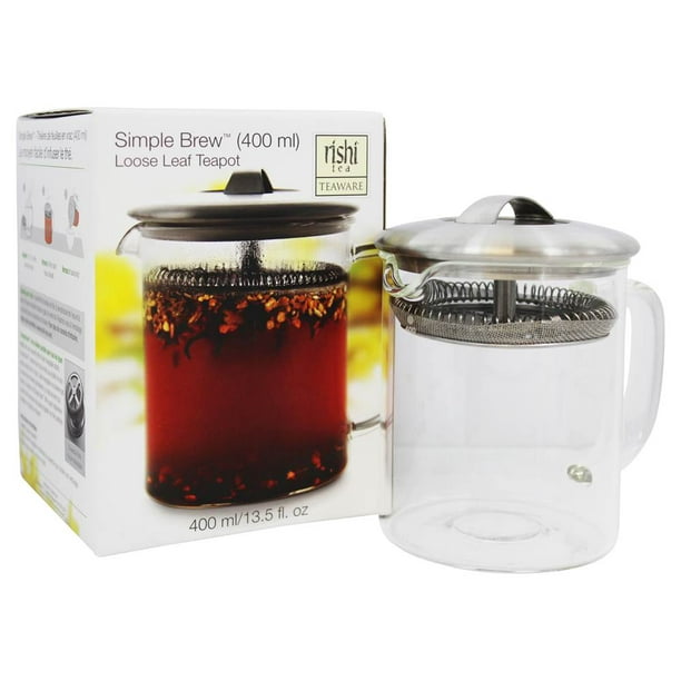 Rishi Tea Simple Brew Teapot 400 Milliliter Tea Infuser