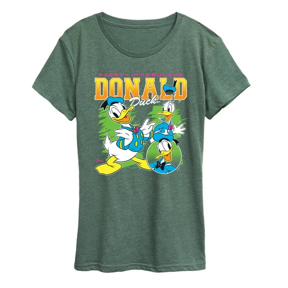 Disney - Donald Duck Black Light - Women's Short Sleeve Graphic T-Shirt