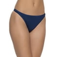 thumbnail image 1 of Felina | So Smooth Modal Low Rise Thong | Panty | No VPL (Navy Blue, X-Large), 1 of 2