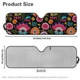 thumbnail image 7 of Uorisanigo Car Sun Shade Colorful Flowers Windshield Sunshade Heat Shield Sunshade for Jeep Wrangler JL JLU 2018-2025 & Jeep Gladiator(JT) 2020-2025 Sun Visor Mat Accessories for Interior, 7 of 7