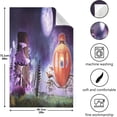 thumbnail image 3 of SKYSONIC Pumpkin Carriage and Glowing Mushrooms Kitchen Dish Towel Set,Drying Kitchen Towels Tea Towels 1Pcs 28"x18", 3 of 7