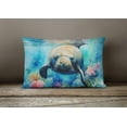 thumbnail image 4 of Manatee Throw Pillow 12 in x 16 in, 4 of 4